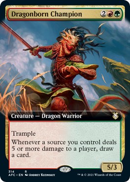 Dragonborn Champion (Extended Art) [AFC - 314]