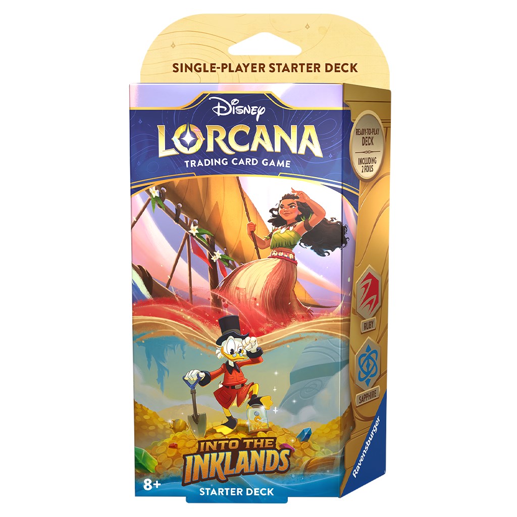 Disney Lorcana: Into the Inklands Starter Deck (Ruby & Sapphire) [3 - 000]